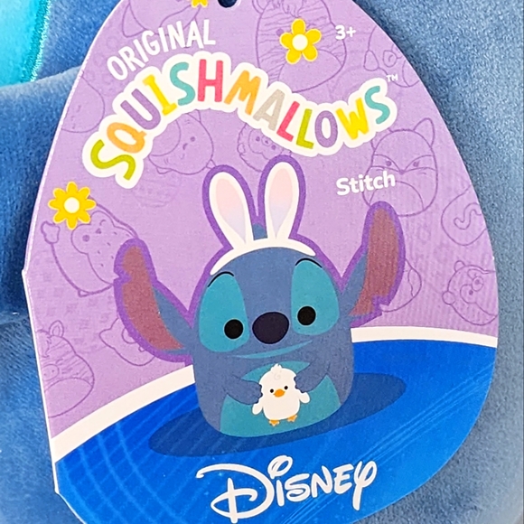 🐣 STITCH 🐰 Bunny Ears Stitch w Chick Easter 2024 Disney X Squishmallow ☆》NWT《☆ - Picture 2 of 8